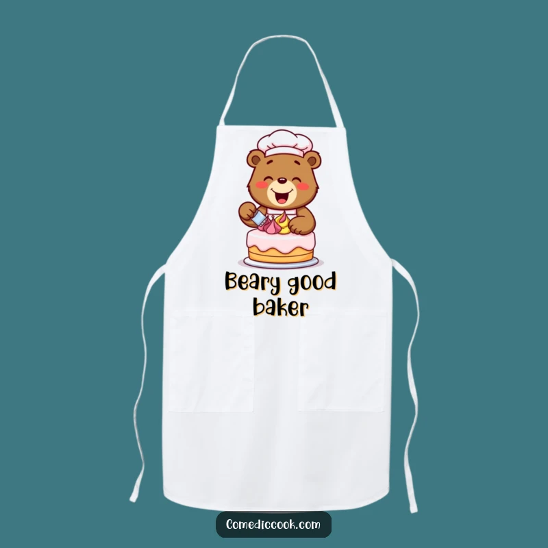 Funny Bear Chef Apron: Bake with Culinary Comedy