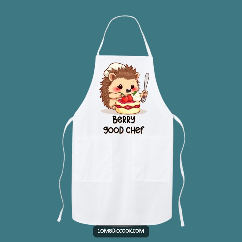 Funny Hedgehog Chef Apron: Cook with Cute Culinary Precision