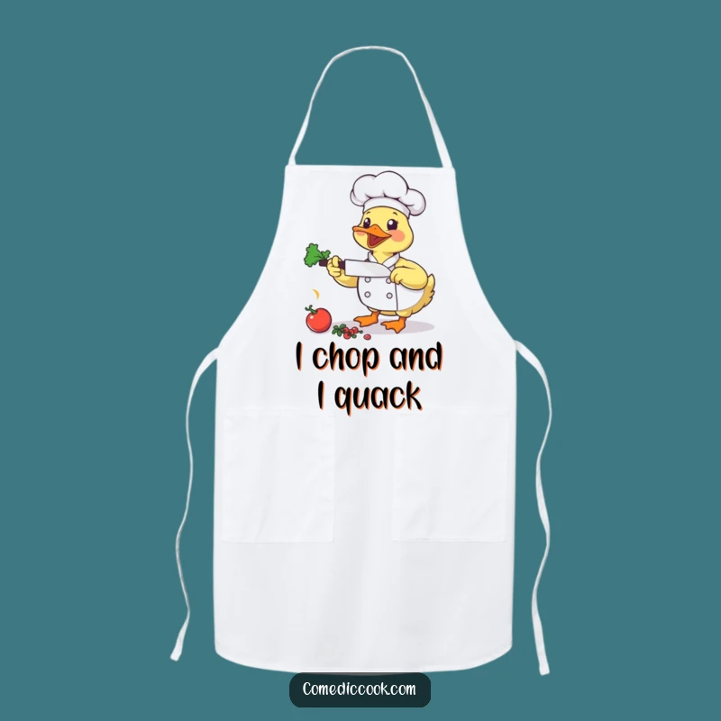 Funny Duck Chef Apron: Cook with Energy and Humorous Flair!