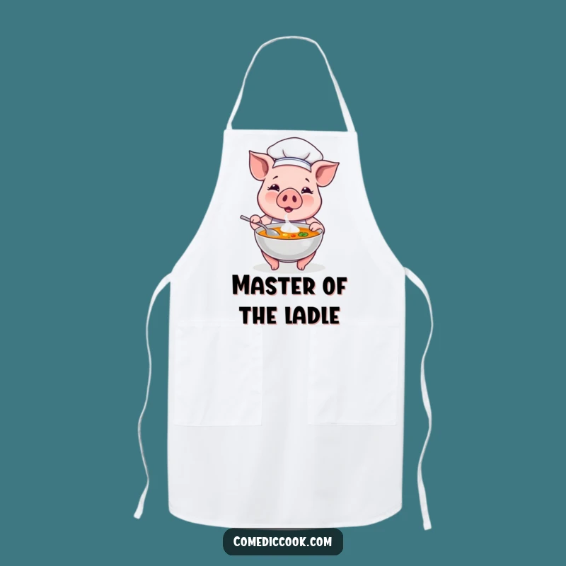 Cook with Giggles: Funny Pig Chef Apron for Culinary Fun