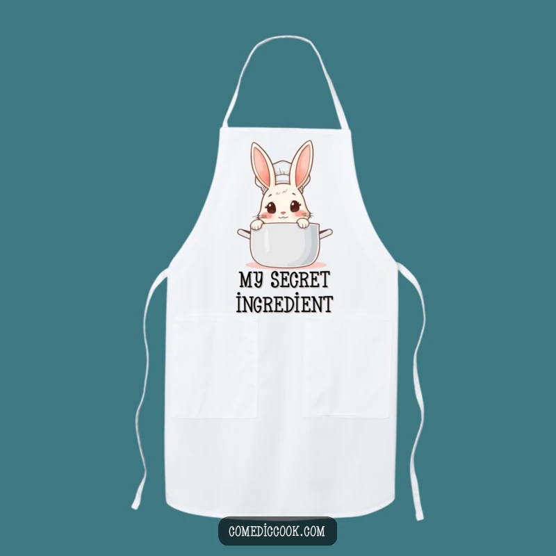 Funny Rabbit Chef Apron: Culinary Curiosity for Messy Cooks! Ideal Humorous Gift