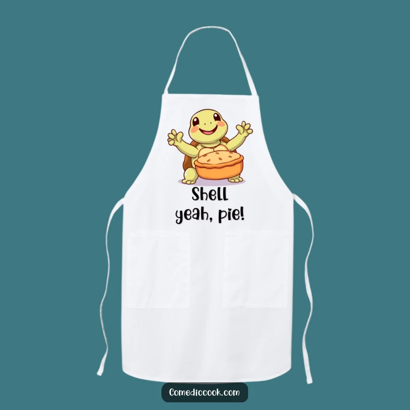 Funny Turtle Baker Apron: Bake with Patience and Flair