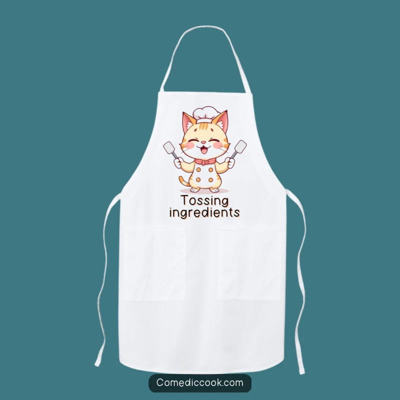 Funny Cat Chef Apron: Cook with Playful Prowess