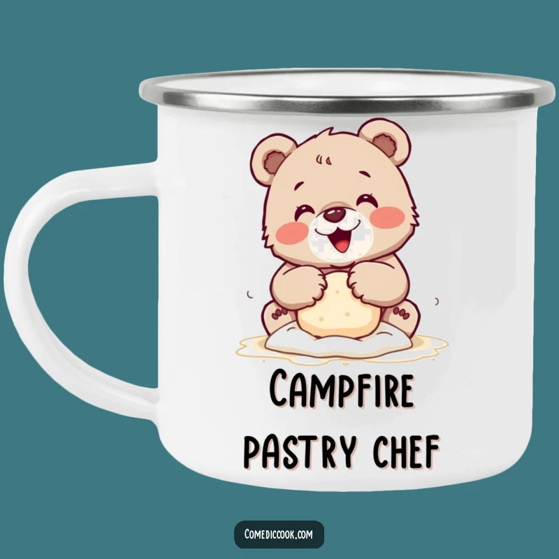Funny Bear Cub Baking Camping Mug: Fuel Your Adventures with Sweetness