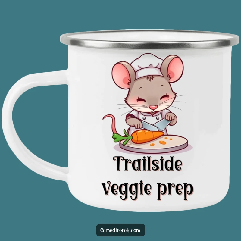 Funny Mouse Chef Camping Mug: Sip with Precision and Outdoor Comedy!