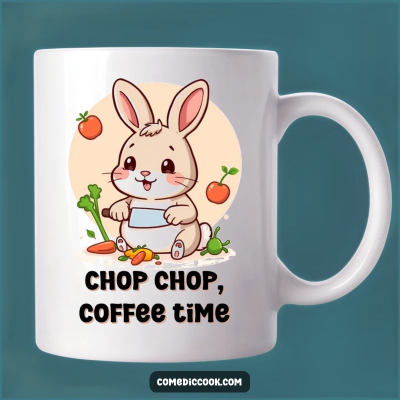 Funny Rabbit Chef Mug: Hilarious Kitchen Gift for Aspiring Cooks