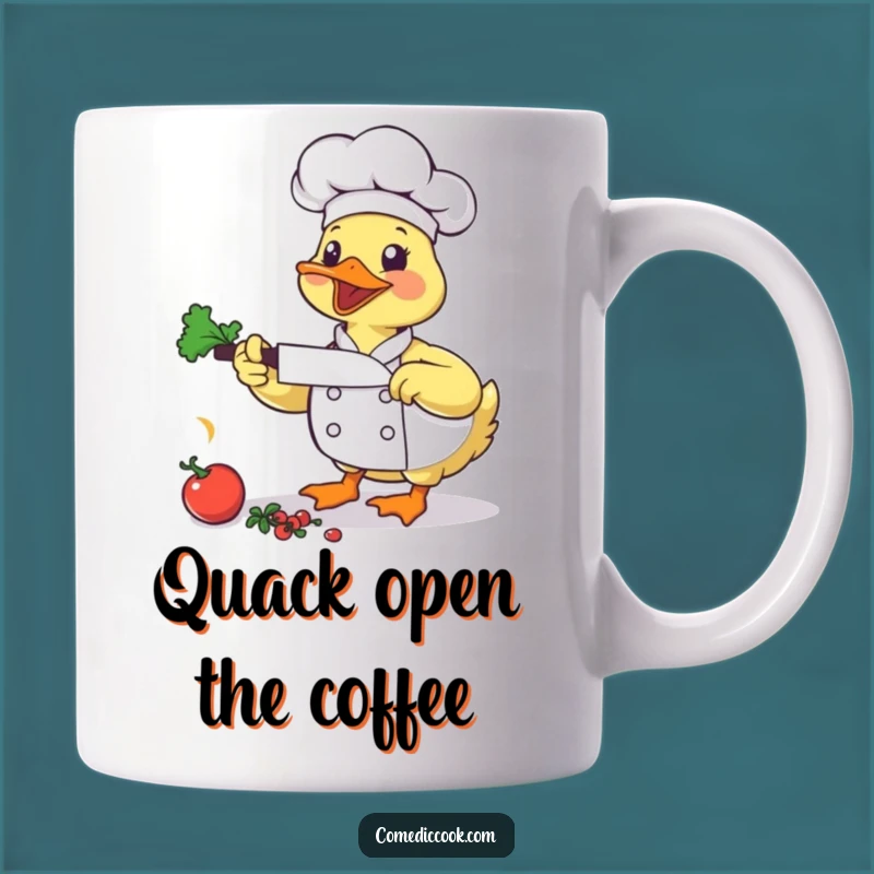 Funny Duck Chef Mug: Chop Chop Your Way to Laughter and Great Coffee!