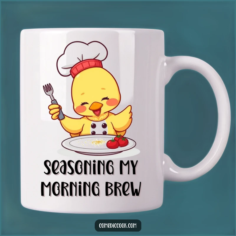 Funny Duck Chef Mug: Seasoned with Humor's Hilarious Funny Gift!