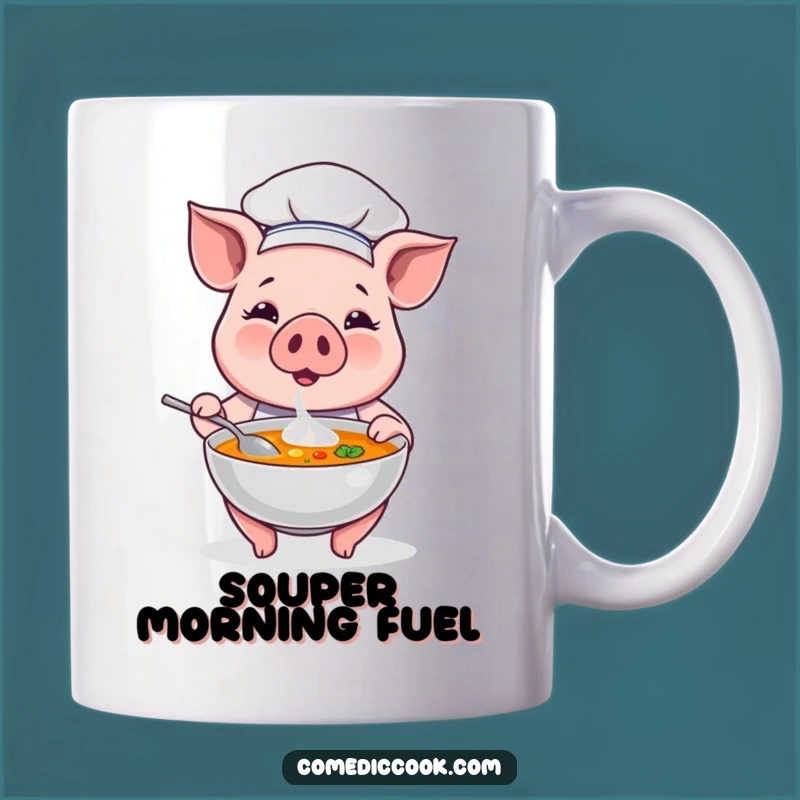 Funny Pig Chef Soup Master Mug: A Deliciously Humorous Gift for Foodies