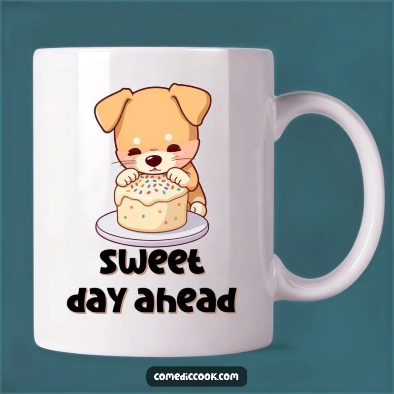 Funny Cake Decorating Dog Mug: A Sweet & Humorous Gift for Baking Enthusiasts
