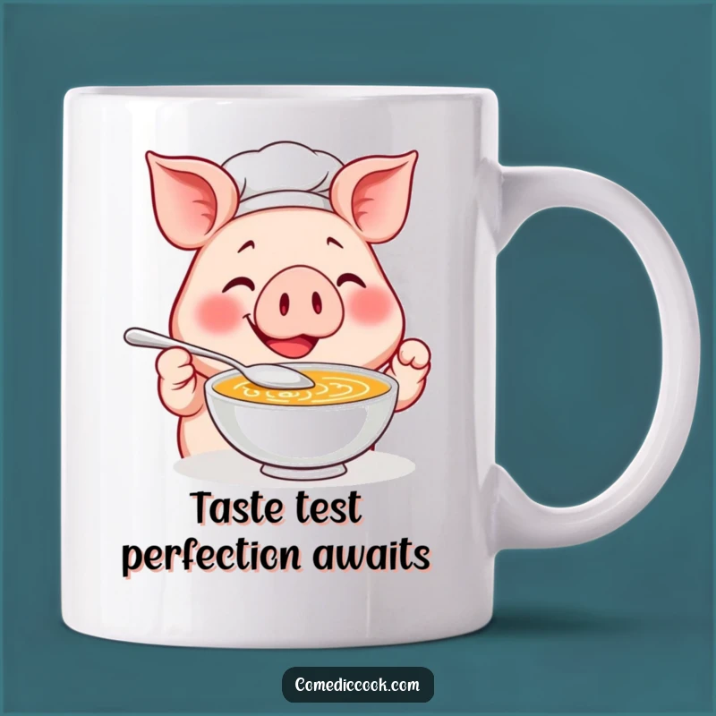 Funny Pig Chef Tasting Soup Mug - The Perfect Hilarious Gift for Foodies!