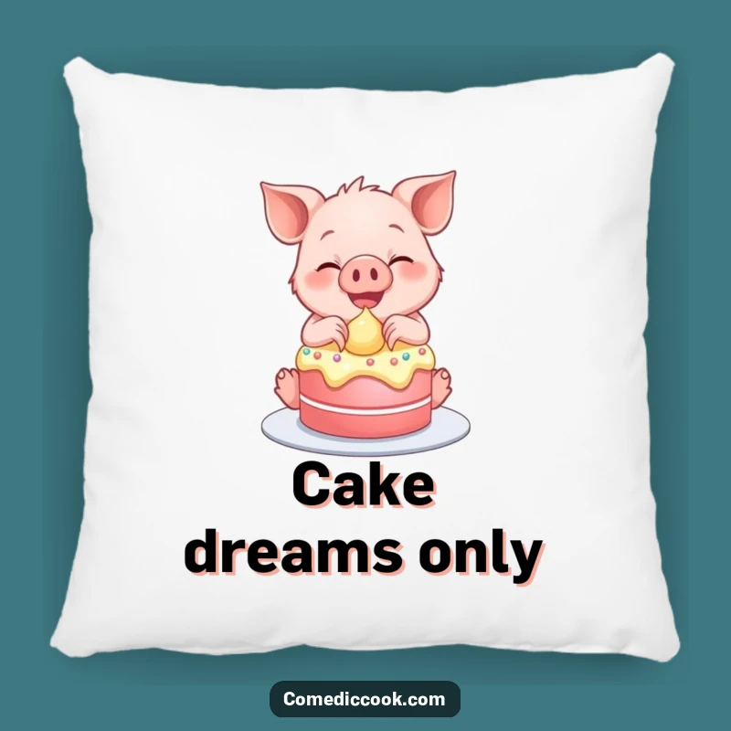 Cozy Funny Piglet Cake Pillow: Hilarious Accent for Dessert Lovers