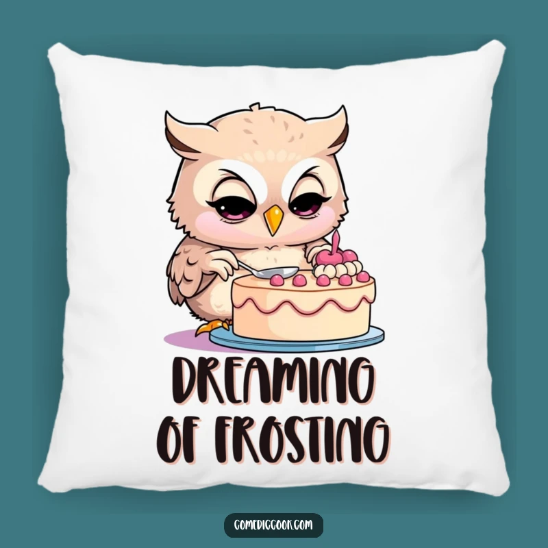 Cozy Funny Owl Baker Pillow: Add Humor to Your Baking Nook