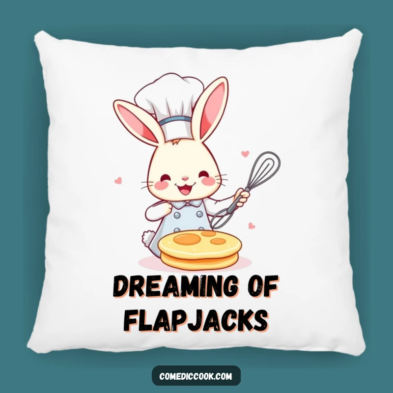 Funny Bunny Chef Pillow: Cuddle Up with Culinary Comedy