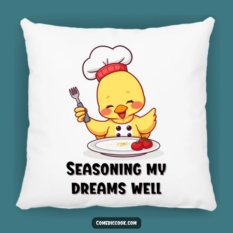 Funny Duck Cookie Pillow: Cozy Comfort with a Chef Critter, Perfect Funny Gift!