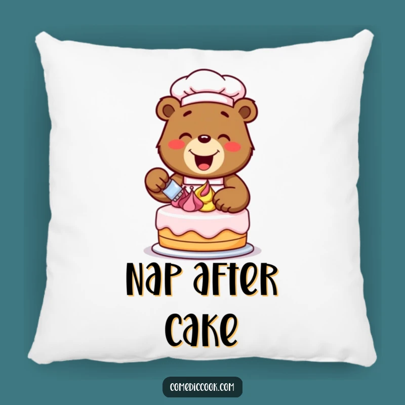 Funny Bear Chef Pillow: Cuddle Up with Sweetness