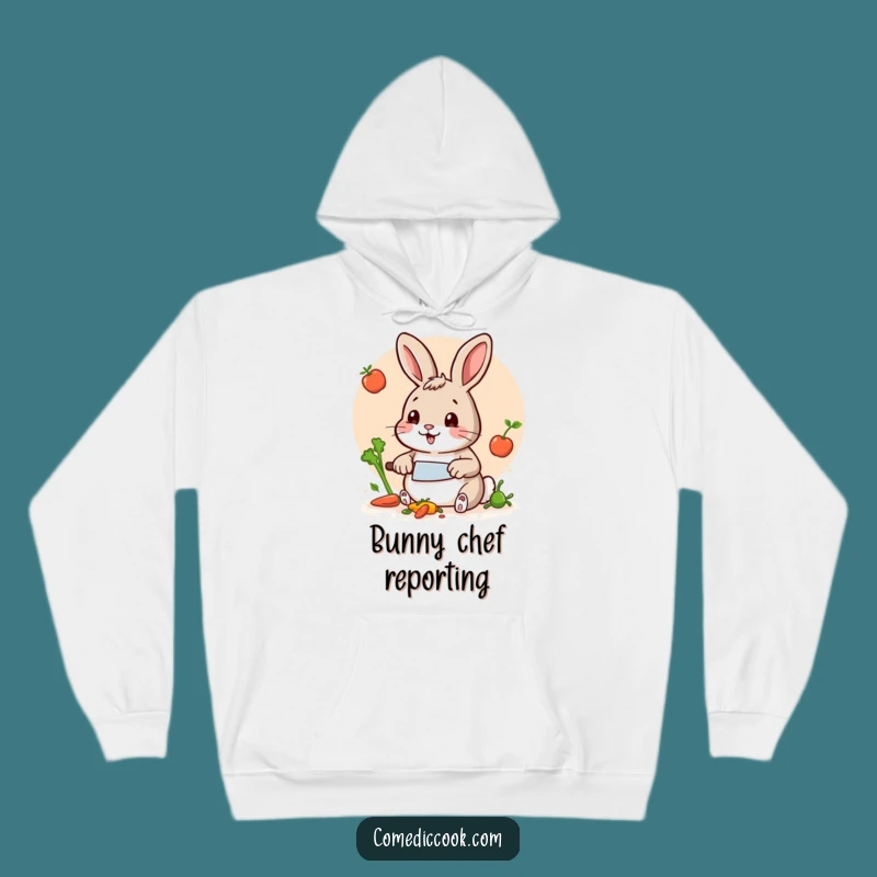 Funny Rabbit Chef Hoodie: Cozy and Hilarious Culinary Gift