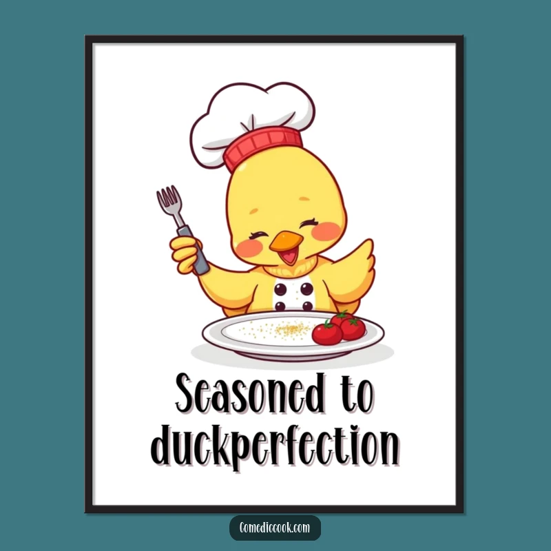 Funny Free Printable Wall Art: Duck Chef Sprinkle Decor - Downloadable Art!