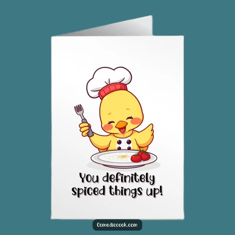 Free Printable Congrats Card: Duck Chef Sprinkle Success - Downloadable Gift!