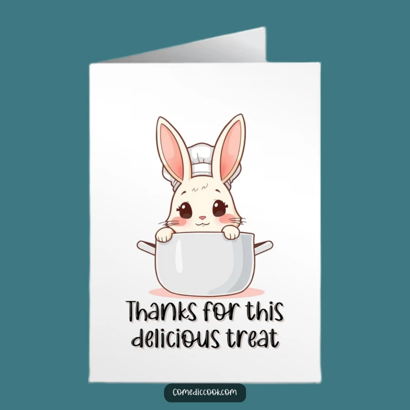 Free Printable Otter Chef Thank You Card - Sweetly Decorated Fun Downloadable Gift