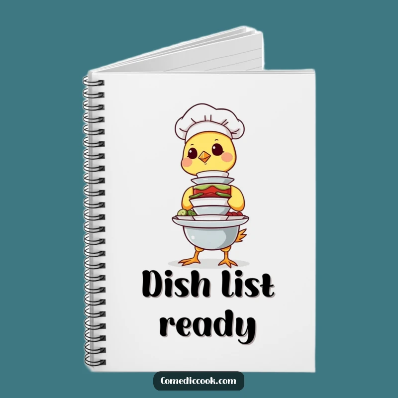 Funny Chick Chef Notebook: Balancing Tasks & Ideas, Hilarious Gift for Organizers