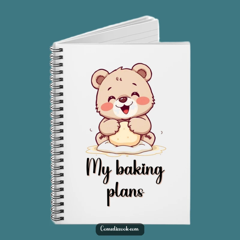 Funny Bear Cub Baking Notebook: Jot Down Your Recipes
