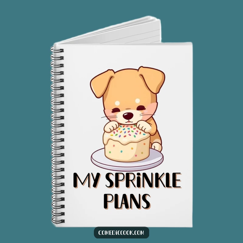 Funny Cake Decorating Dog Notebook: Plan Your Baking with Canine Charm