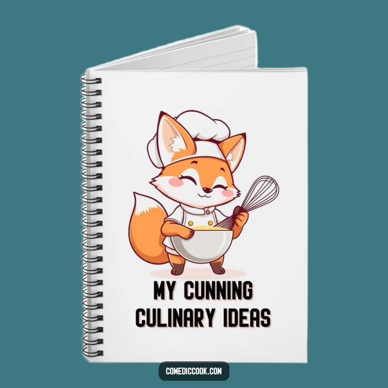 Funny Fox Chef Notebook: Jot Down Ideas with Witty Flair