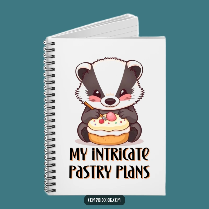 Funny Badger Decorator Notebook: Jot Down Ideas with Meticulous Flair