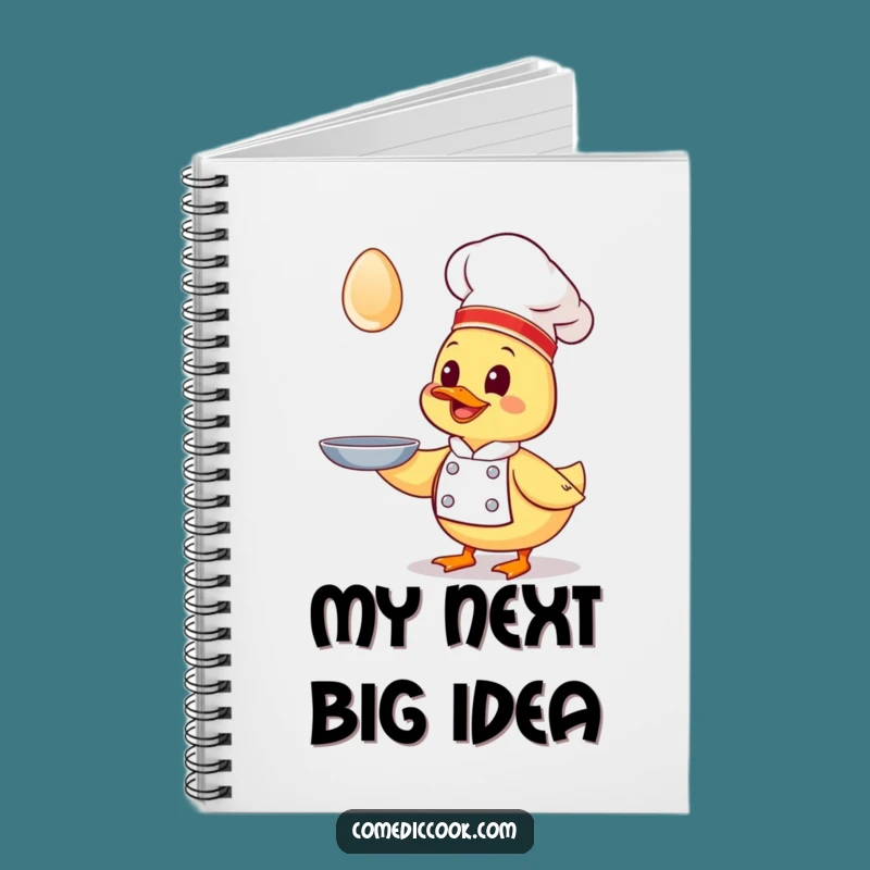 Funny Kawaii Duck Chef Notebook - Giggling Cook's Journal, Perfect for Notes