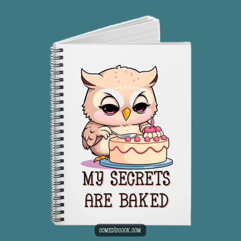 Funny Owl Baker Notebook: Jot Down Recipes with Culinary Charm