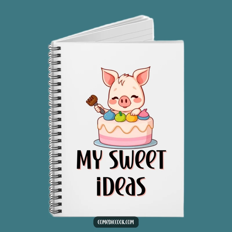 Funny Piglet Notebook: Hilarious Journal for Bakers and Dreamers