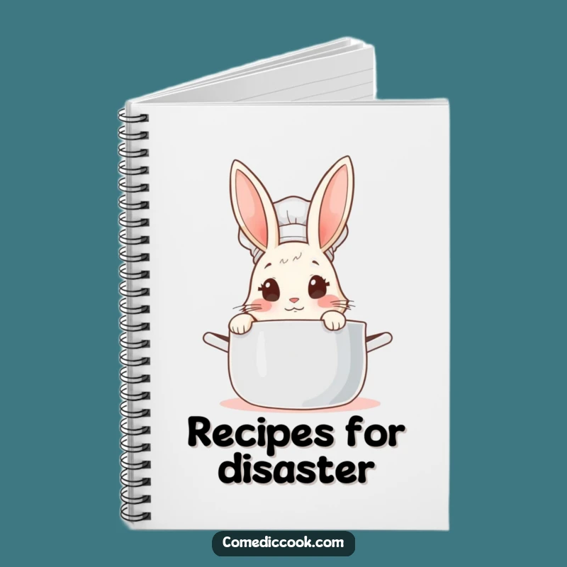 Funny Rabbit Chef Notebook: Culinary Ideas, A Humorous Gift for Chefs & Writers