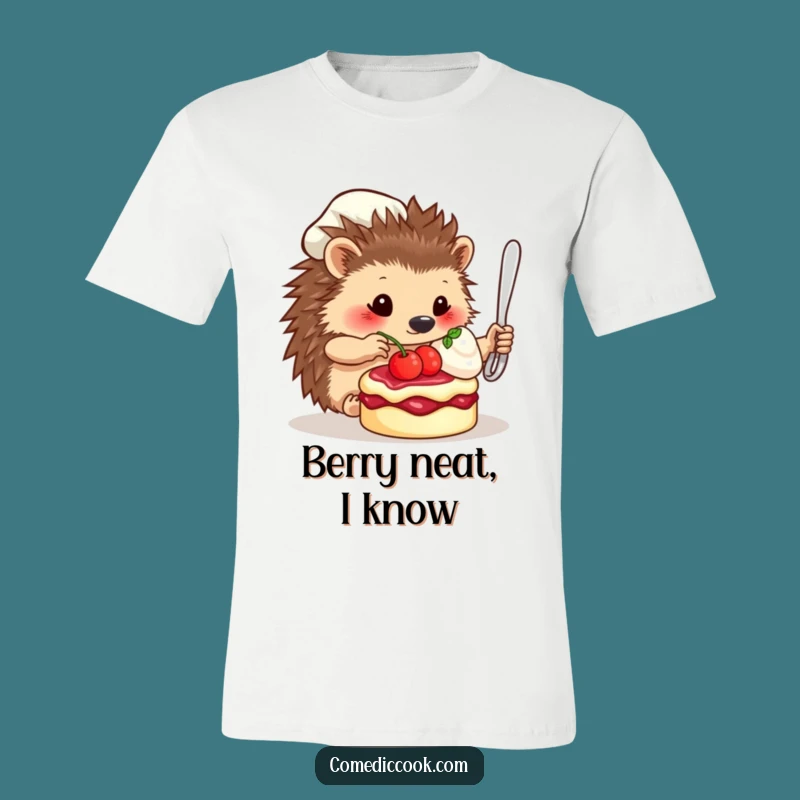 Funny Hedgehog Chef T-Shirt: Wear Your Culinary Passion with Pride