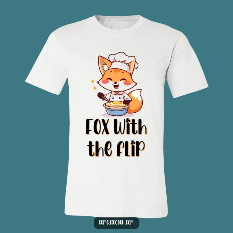 Funny Fox Chef Winking Pancake Tee: Hilarious Breakfast Lover Gift Shirt