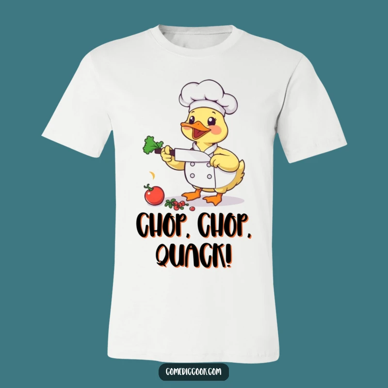 Funny Duck Chef T-Shirt: Wear Your Culinary Enthusiasm with Quacking Style!