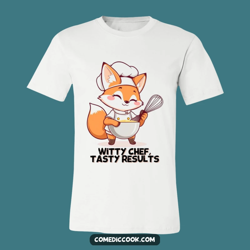 Funny Fox Chef T-Shirt: Cook with Cunning & Style
