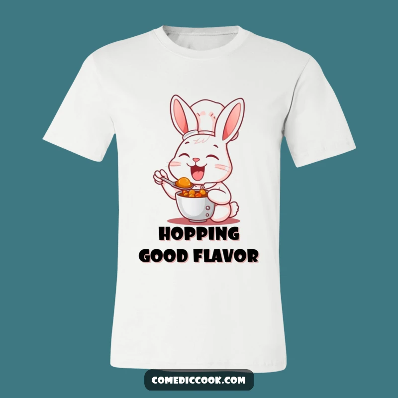 Funny Rabbit Chef T-Shirt: Wear Your Love for Delicious Food
