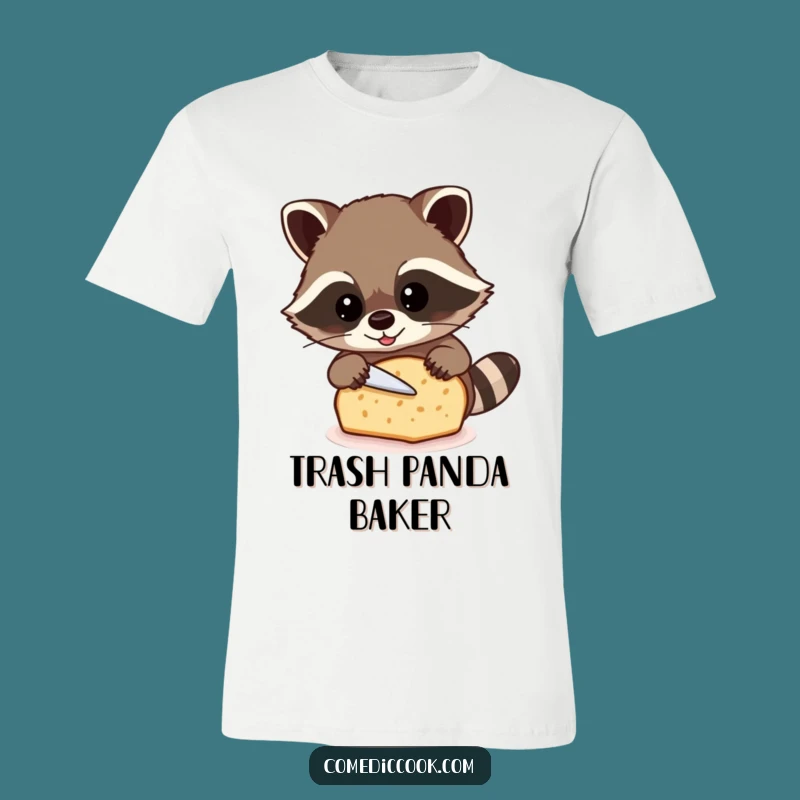 Funny Raccoon Bread Maker T-Shirt: Humorous Gift for Bakers