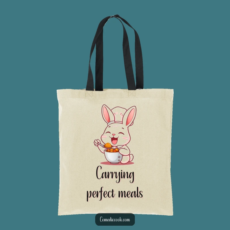 Funny Rabbit Chef Tote Bag: Carry Your Culinary Creations