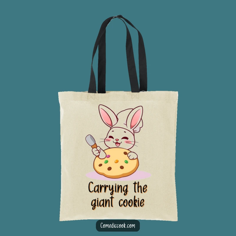 Funny Kawaii Rabbit Chef Tote Bag: Cookie Carrier, Practical Funny Gift