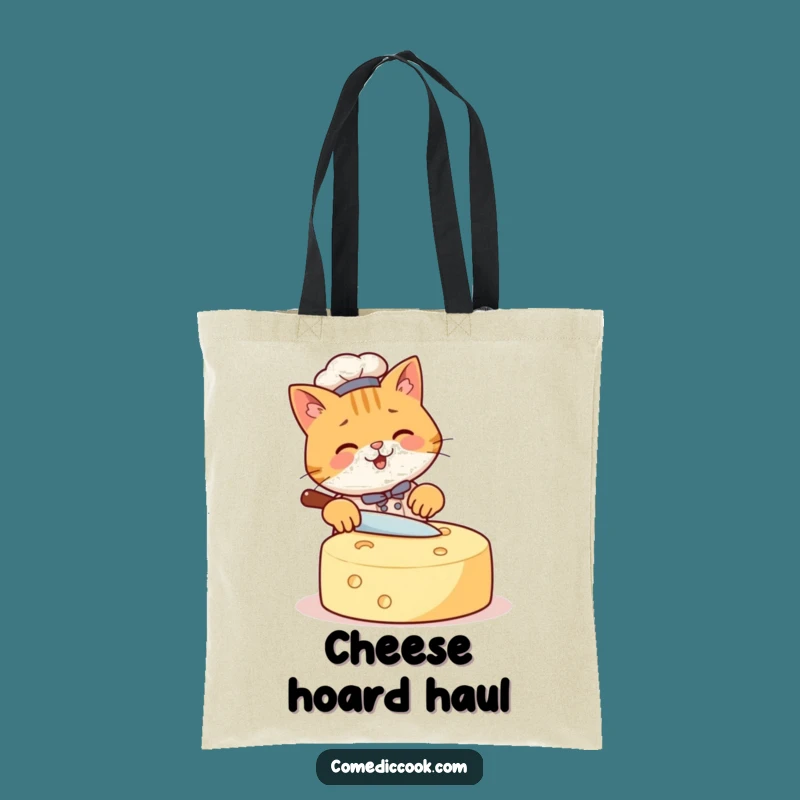 Funny Cat Chef Tote Bag: Cheesy Adventures, Stylish & Hilarious Gift