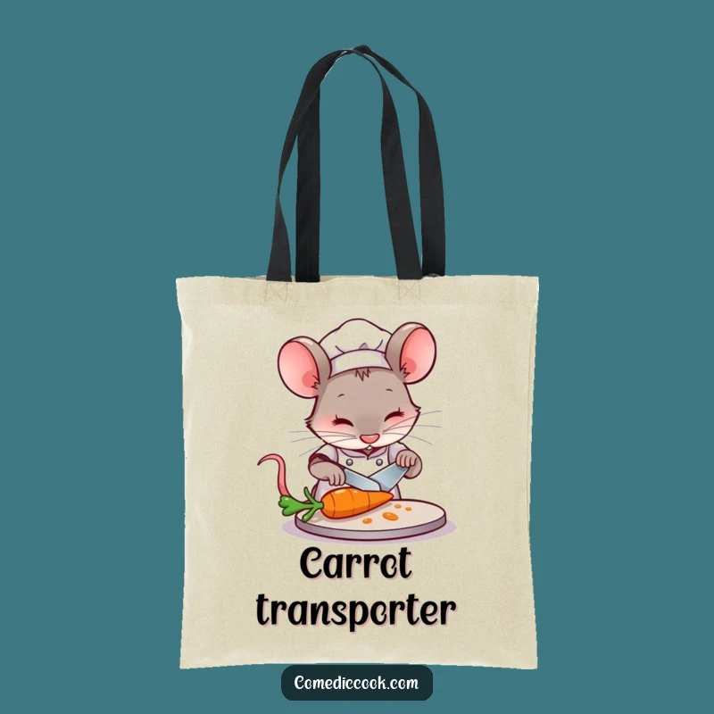 Funny Mouse Chef Tote Bag: Carry Your Ingredients with Precision and Humor!