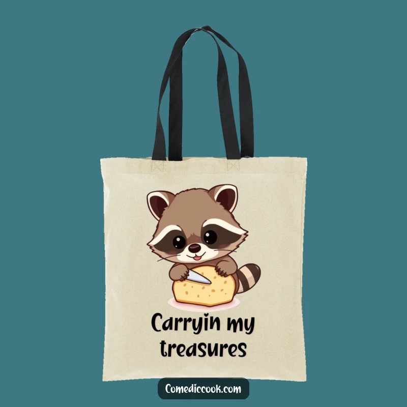 Funny Raccoon Baker Tote Bag: Carry Your Baking Essentials
