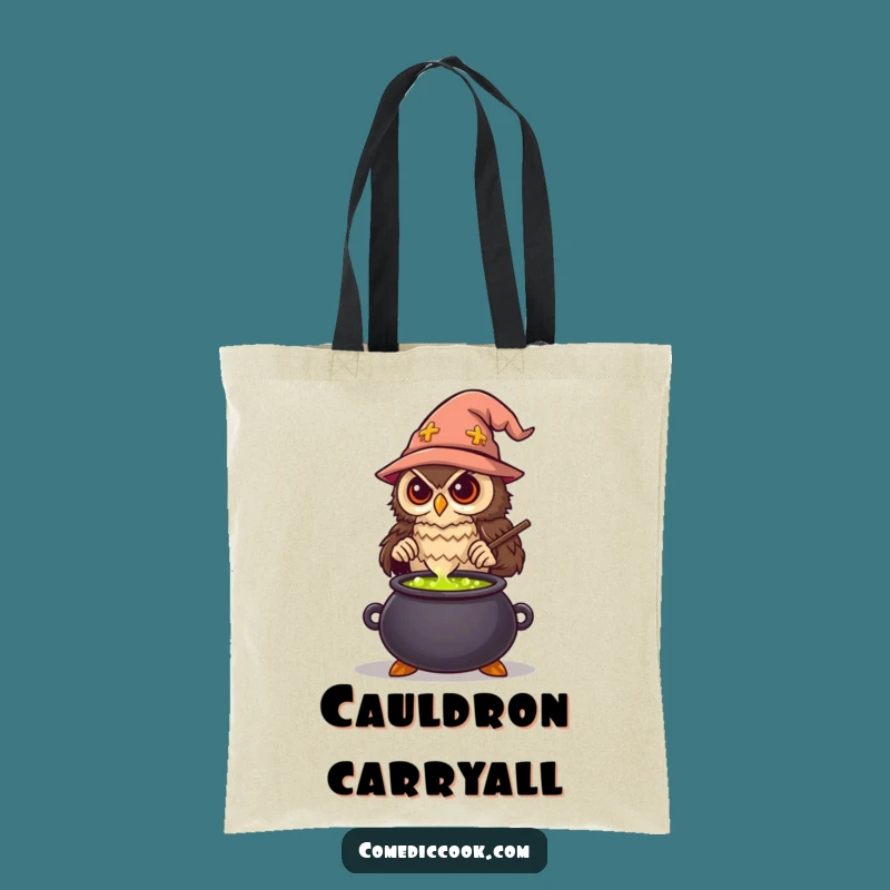 Funny Wise Owl Chef Tote Bag: Magical Potion Carry-All, Chic & Hilarious Gift